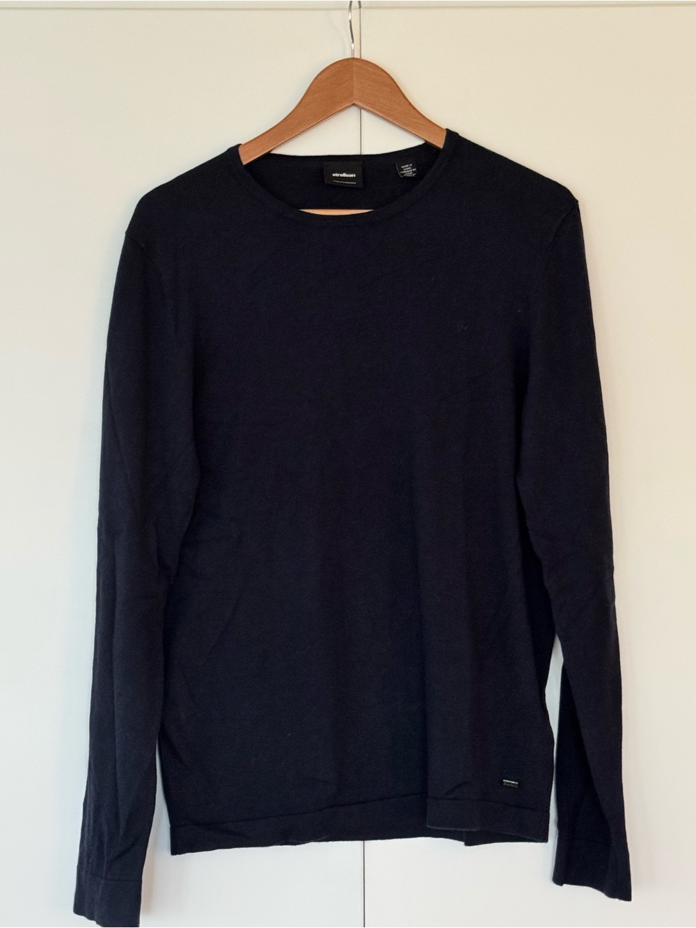 Strellson Men's Long Sleeve Crew in Dark Blue, Size M